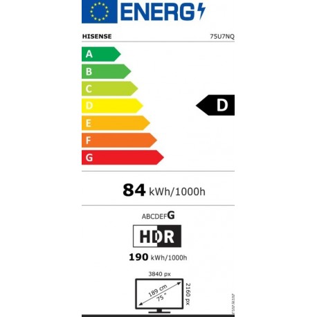 Televizor ULED HISENSE 75U7NQ