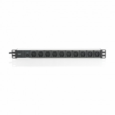 Razdelilec Digitus 10xEuro C13 ALU,  črno/siv