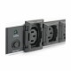 Razdelilec Digitus 10xEuro C13 ALU,  črno/siv