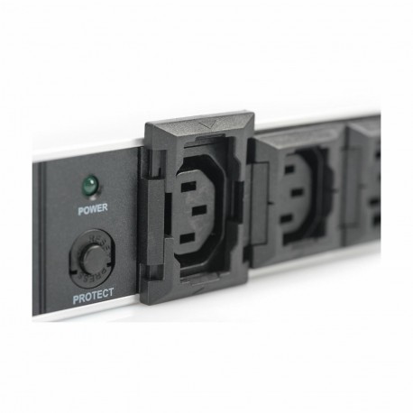 Razdelilec Digitus 10xEuro C13 ALU,  črno/siv