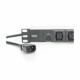 Razdelilec Digitus 10xEuro C13 ALU,  črno/siv