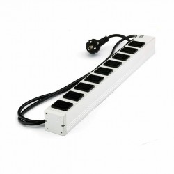 Razdelielc Bachmann Rack 9xEuro C13 ALU, siv 333.539