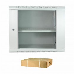 DATECH zidni kabinet 18U 901 600x600 siv + polica DP.6618.9000