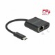 Adapter Delock USB 3.2-C v mrežni 1Gb + USB-C