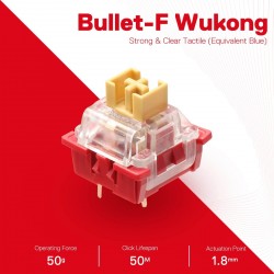 Mehanska stikala RedRagon Bullet-F A113, 24 kos