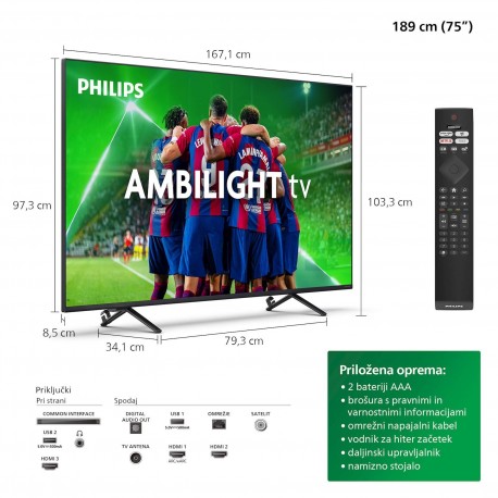 Televizor LED TV PHILIPS 75PUS8319