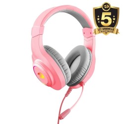 Slušalke RedRagon Hylas Pink H260, RGB, roza