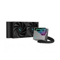 Vodno hlajenje za procesor AIO DeepCool LT520, 240mm, RGB, črn