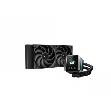 Vodno hlajenje za procesor AIO DeepCool MYSTIQUE 240, 240mm, LCD, črn