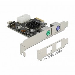 Razširitvena kartica Delock PCIe 2x PS2 + 1x USB + Low Profile