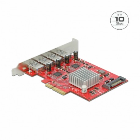 Razširitvena kartica Delock PCIe 4x USB 10GBps (USB 3.2 Gen2)