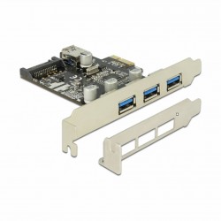 Razširitvena kartica Delock PCIe USB 3.0 3xA + 1x A int. + Low Profile