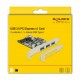 Razširitvena kartica Delock PCIe USB 3.0 3xA + 1x A int. + Low Profile