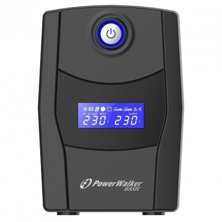 UPS PowerWalker VI 1000 STL HID, LCD, 1000VA, 600W