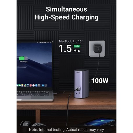 Priklopna postaja Ugreen Revodok Pro 312, USB-C, 12v1