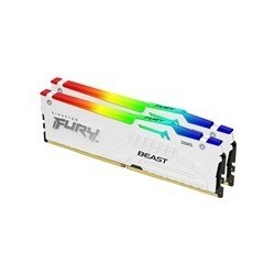 Pomnilnik DDR5  32GB (2x16GB) 6000MHz Kingston FURY Beast White RGB EXPO