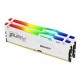 Pomnilnik DDR5  32GB (2x16GB) 6000MHz Kingston FURY Beast White RGB EXPO