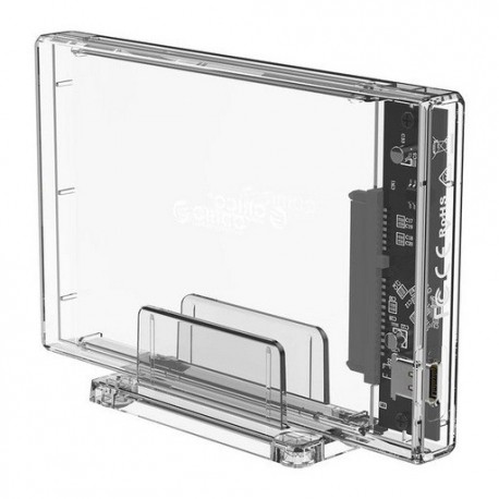 Zunanje ohišje za HDD/SSD 2,5, USB-C 3.0 to SATA3, prozorno, ORICO 2159C3