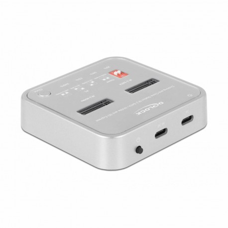 Čitalec in presnemovalec diskov Delock USB-C 3.2 za M.2 NVMe PCIe+SATA