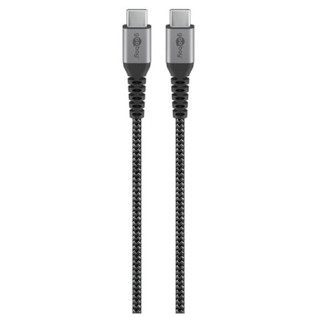 Kabel napajalni USB-C na USB-C, 1m, 60W, GOOBAY