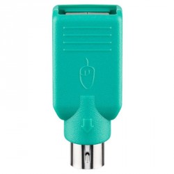 Adapter Goobay USB-A (Ž) na Mini-DIN 6 PS/2 (M), zelen