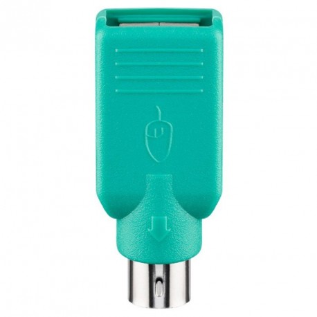 Adapter Goobay USB-A (Ž) na Mini-DIN 6 PS/2 (M), zelen