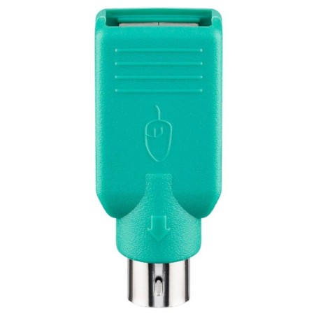 Adapter Goobay USB-A (Ž) na Mini-DIN 6 PS/2 (M), zelen