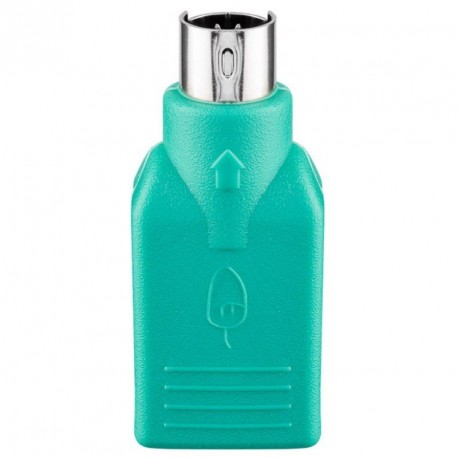Adapter Goobay USB-A (Ž) na Mini-DIN 6 PS/2 (M), zelen