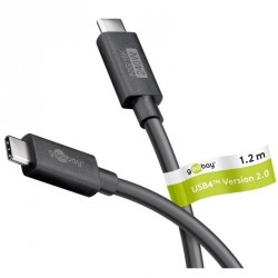 Napajalni kabel Goobay USB-C, 1,2m črn