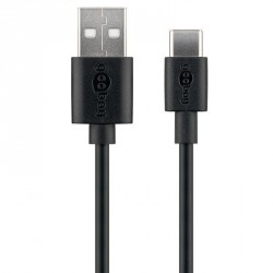 Polnilni kabel Goobay USB-C, 3m, črn