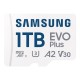 Spominska kartica Samsung EVO Plus, microSDXC, 1TB + SD adapter