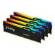 Pomnilnik DDR5 128GB (4x32GB) 5200MHz KINGSTON FURY Beast, KF552C40BBAK4-128