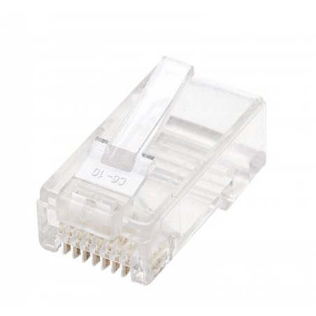 Konektor RJ45 Cat.6+ za UTP mehki kabel, 10 v paketu