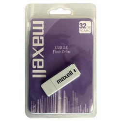 USB kjuč 32GB MAXELL, USB 2.0, bel