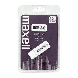 USB kjuč 32GB MAXELL, USB 3.0, bel