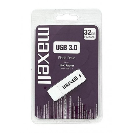 USB kjuč 32GB MAXELL, USB 3.0, bel