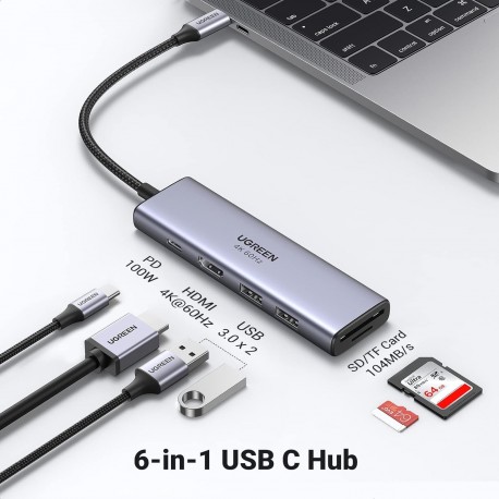 Priklopna postaja Ugreen E0013883 6v1, USB-C
