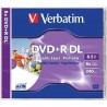 Mediji DVD+R Dual Layer 8.5GB 8x Verbatim InkJet, JC-1 (43665/43664)