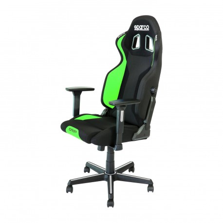 Gaming stol SPARCO GRIP, črno-zelen