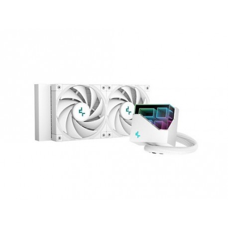 Komplet za tekočinsko hlajenje AIO Liquid Cooler DeepCool LT520 WH, 240mm, bel