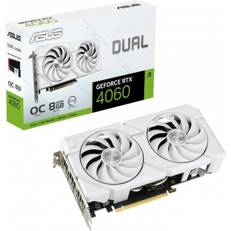 Grafična kartica ASUS GeForce RTX 4060 EVO White OC Edition, 8GB GDDR6