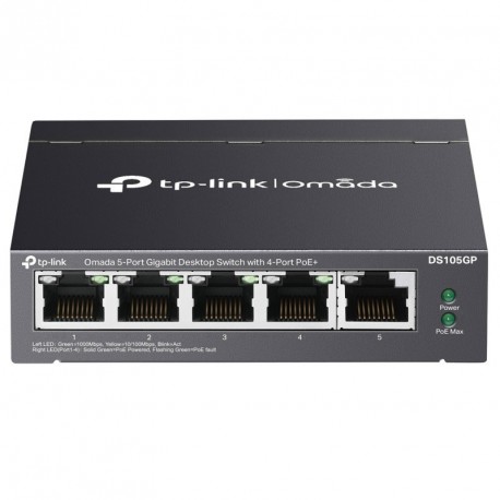 Stikalo (switch) TP-Link DS105GP Omada, 5-port, Gigabit PoE+