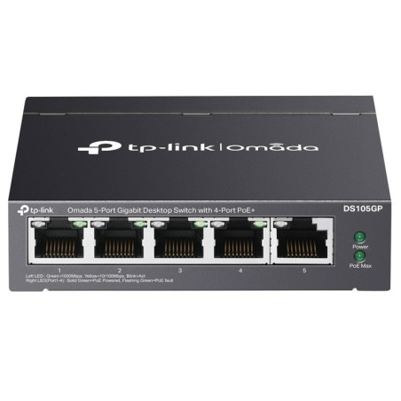 Stikalo (switch) TP-Link DS105GP Omada, 5-port, Gigabit PoE+