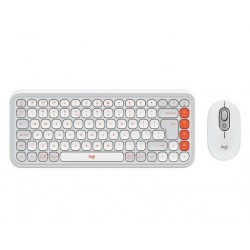 Komplet tipkovnice in miške Logitech POP Icon Combo, bela, SLO g.