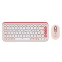 Komplet tipkovnice in miške Logitech POP Icon Combo, roza, SLO g.