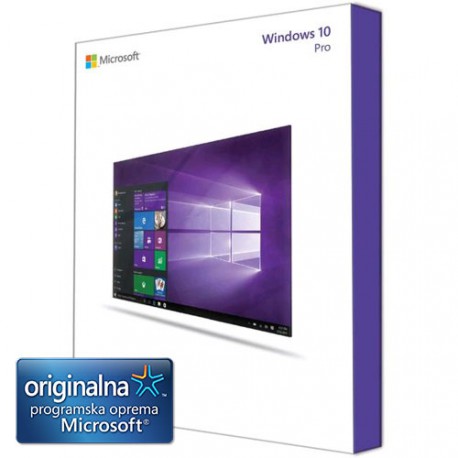 Microsoft Windows 10 Pro slovenski 64-bit Get Genuine Kit DVD
