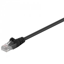 Povezovalni kabel Goobay U/UTP CAT 5e RJ45 Patch, 0,25m, črn