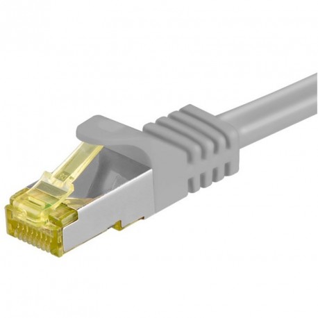 Povezovalni kabel Goobay RJ45 Patch S/FTP CAT7, 3m,  siv