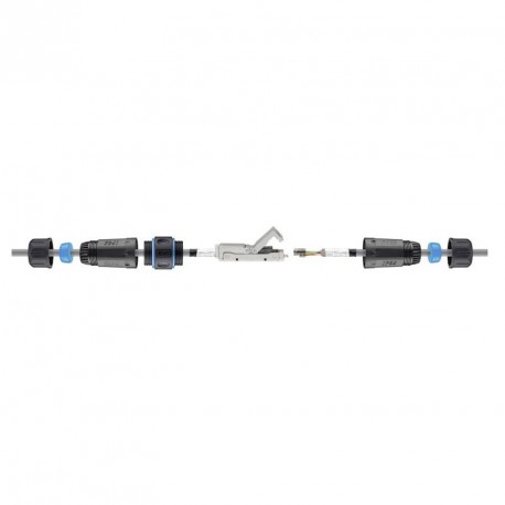 Kabelski priključek Goobay CAT 6A LAN, moder