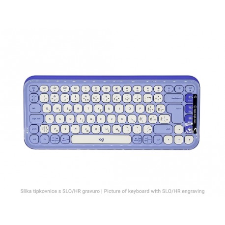 Tipkovnica in miška Logitech POP Icon Combo, vijolična, SLO g.